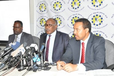 Photo - Ethiopian Election Board chiefs press conference