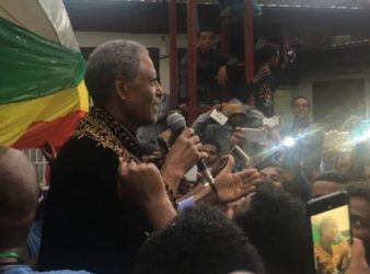 Photo - Andargachew Tsige after release from prison