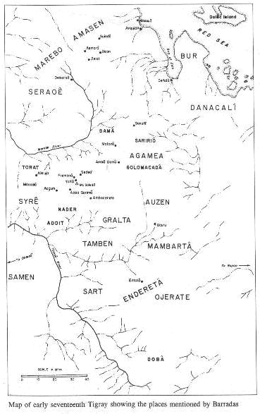 Map - Tigrai in 1624