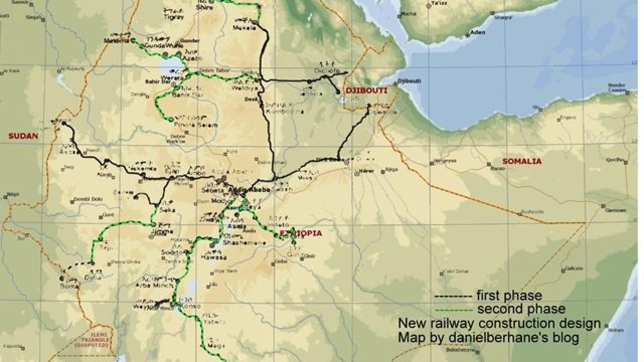 Ethiopian Railway Project Map Update] Ethiopia's New Railway - Phase I & Ii Maps | Horn Affairs