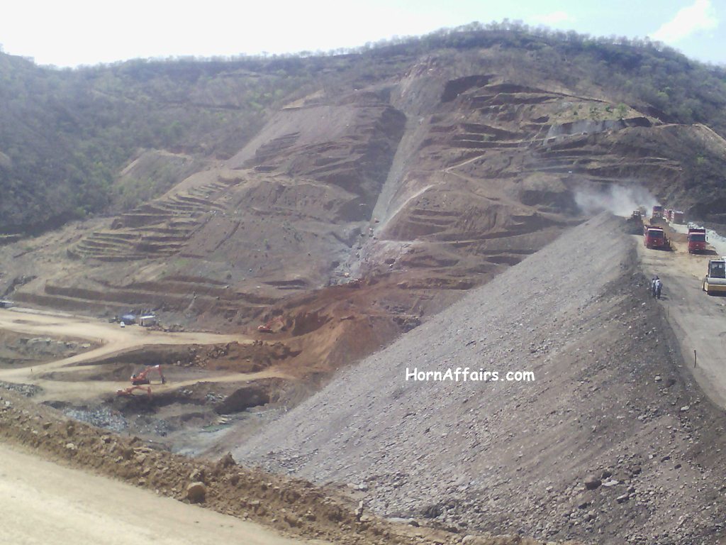 Ethiopia, Tigrai - Wolkait Sugar Project, May Day Dam (under construction)