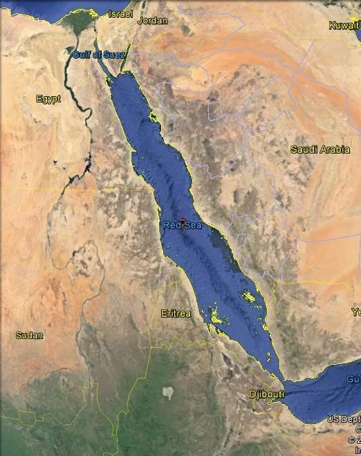 Map - Red Sea coastal nations