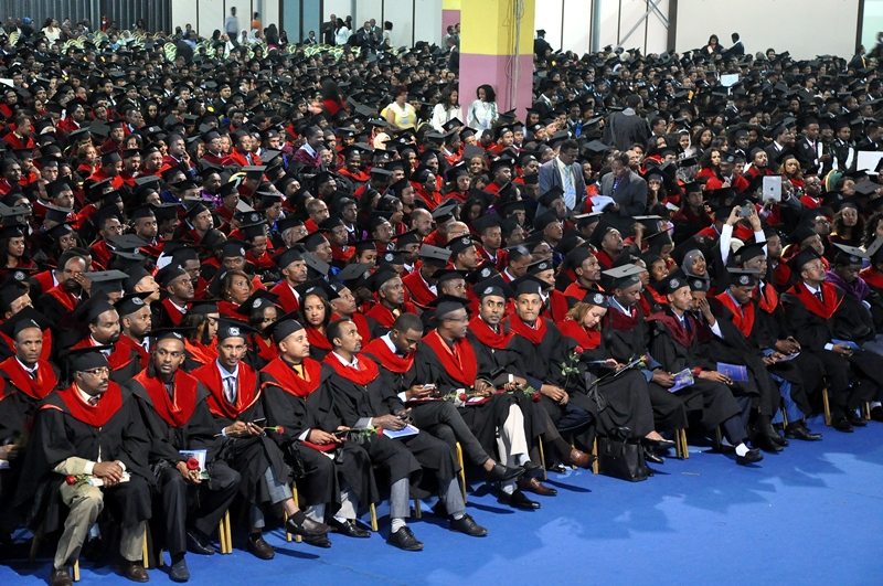 Photo - A graduation ceremony at a university, Ethiopia, July 2016