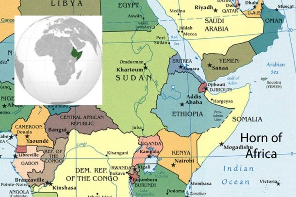 Map - The Horn of Africa region