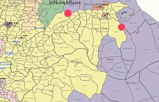 Map - Maeso & Babile areas, Oromia-Somali regions border