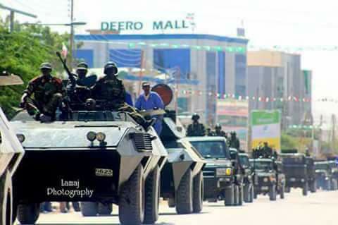 Photo - Military parade at Somaliland independence day, Hargeisa, May 2018